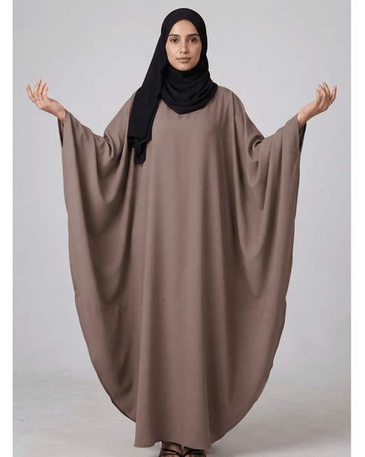 *"Zevi" Kaftan Abaya- Mocha Taupe* - alsaadabaya