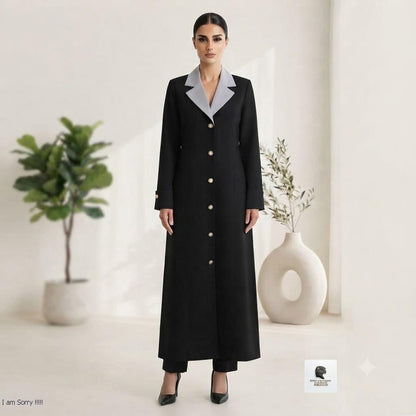 Alishba Co-ard Black gray neck