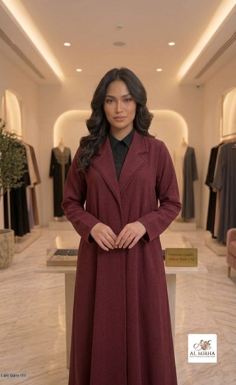 Nida Stuff Coats for Women | Elegant Abaya Style Long Coat|alsaadabaya|Pakistan
