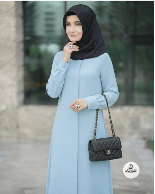 *"Hani" Abaya -Sky Blue - alsaadabaya