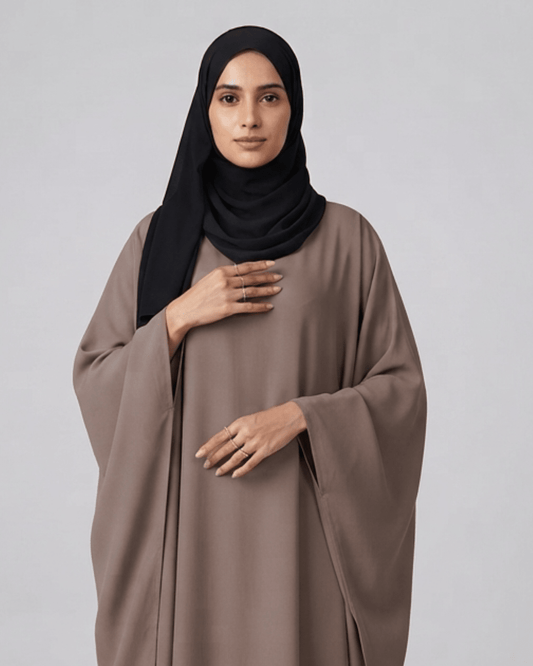*"Zevi" Kaftan Abaya- Mocha Taupe* - alsaadabaya