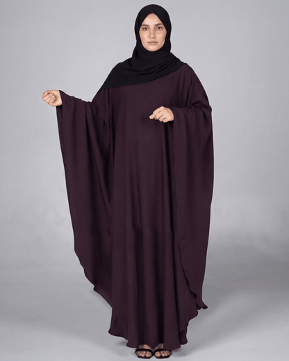 "Zevi"Kaftan Abaya-Plum - alsaadabaya