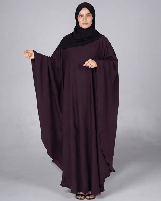 "Zevi"Kaftan Abaya-Plum - alsaadabaya